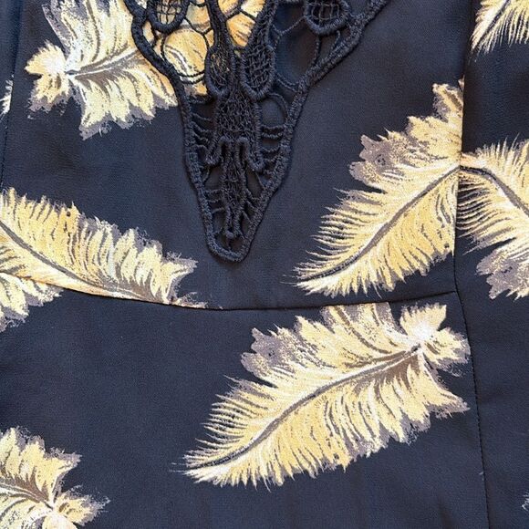 Disney Beauty and the Beast Cold Shoulder Dress Black Gold Size Small - Picture 13 of 13